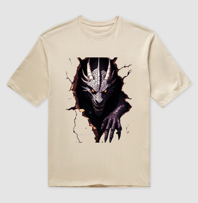 Camiseta Oversized  Dragon Full Time Co.