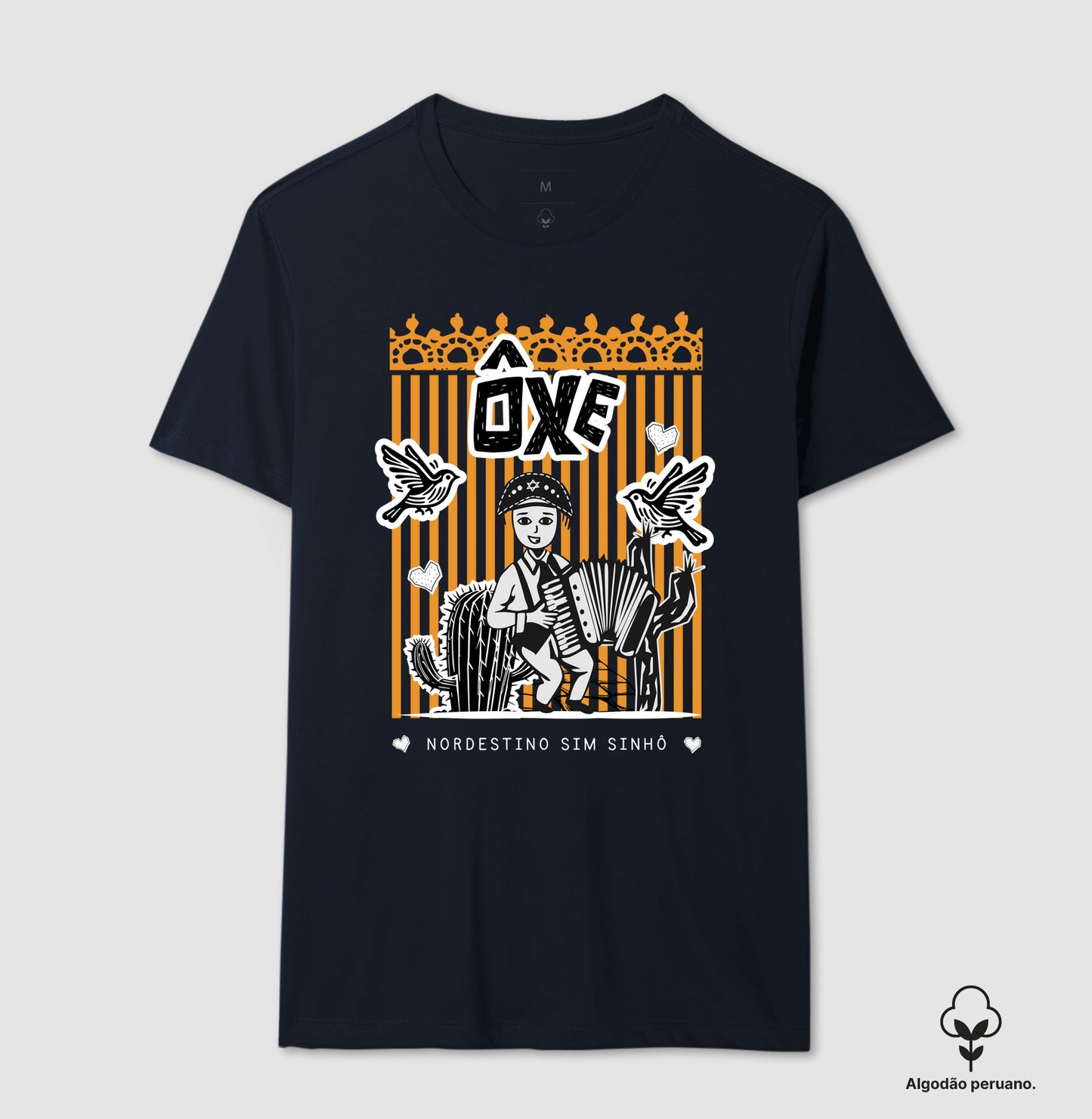 Camiseta em Algodão Peruano Básica Nordestino