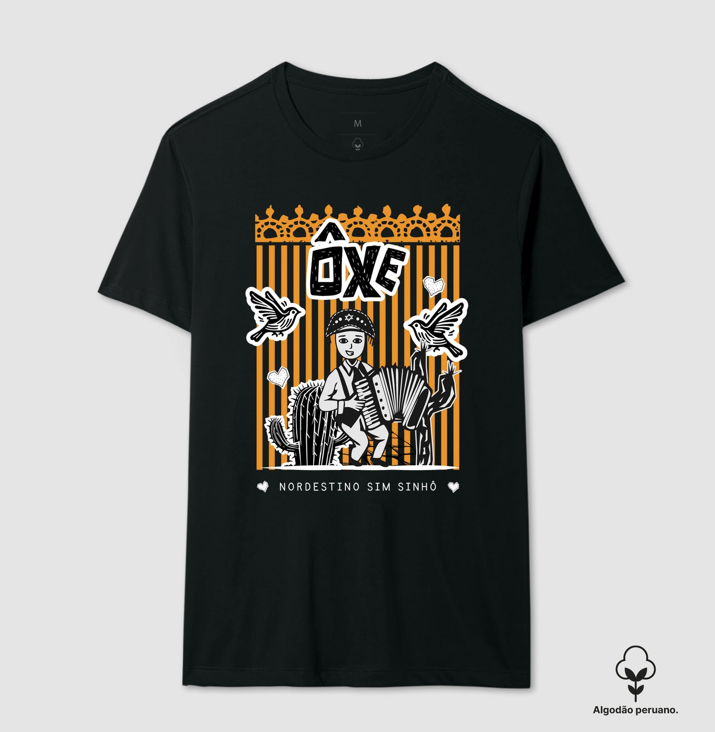 Camiseta em Algodão Peruano Básica Nordestino
