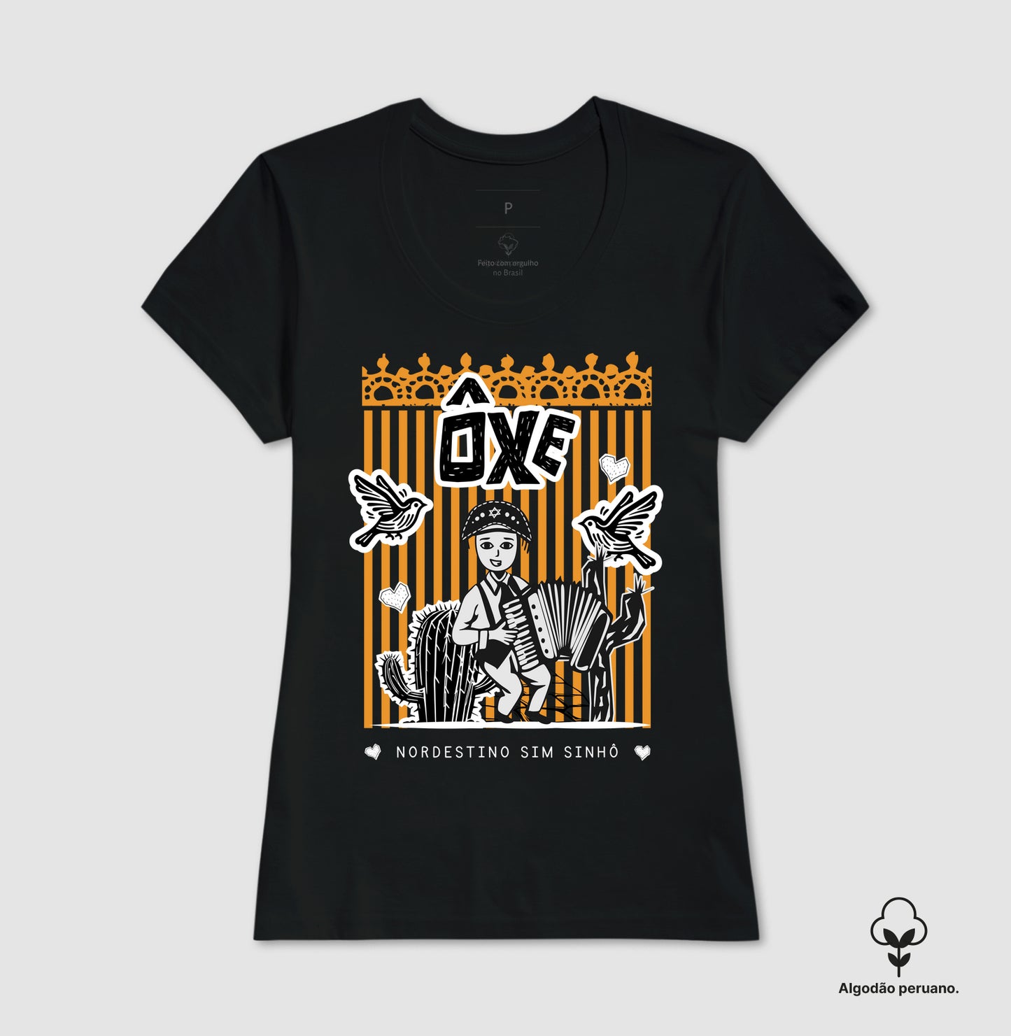 Camiseta em Algodão Peruano Básica Nordestino